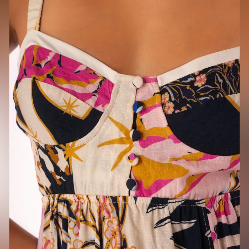 Maaji patchwork rose Floral Maxi Dress - Picture 3 of 3